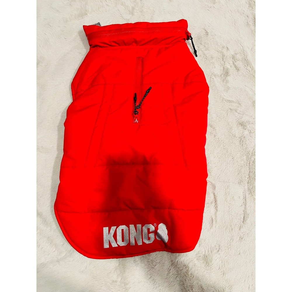 KONG Dog Vest Insulated Thermal Reflective Lining Red Medium